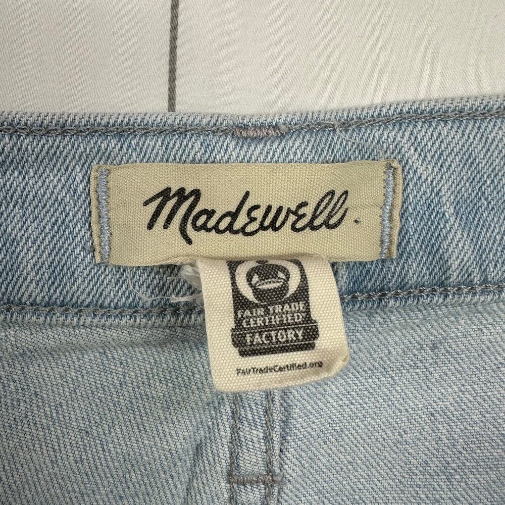 Madewell Jeans Womens 30 Blue Perfect Vintage Wide-Leg Crop Ward Light Raw Hem - Picture 4 of 14